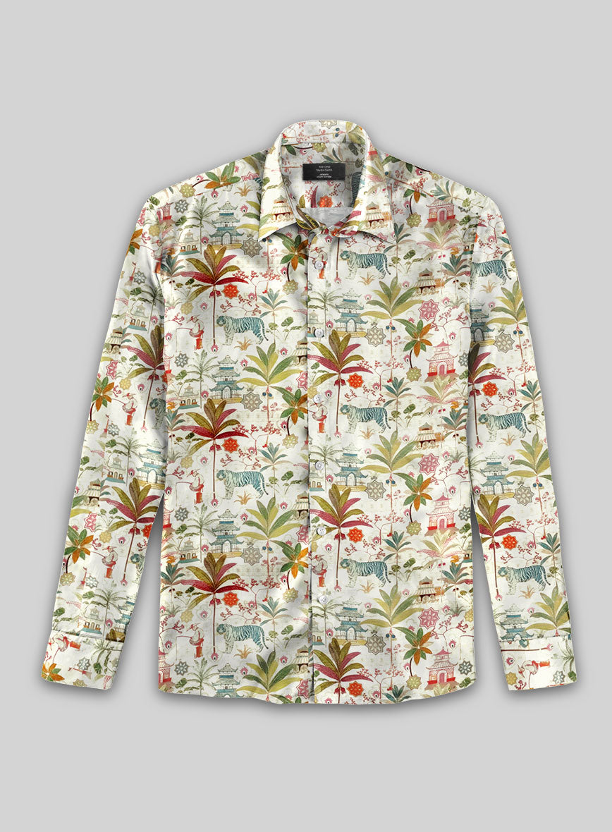 Exotic Eden Silk Shirt - StudioSuits