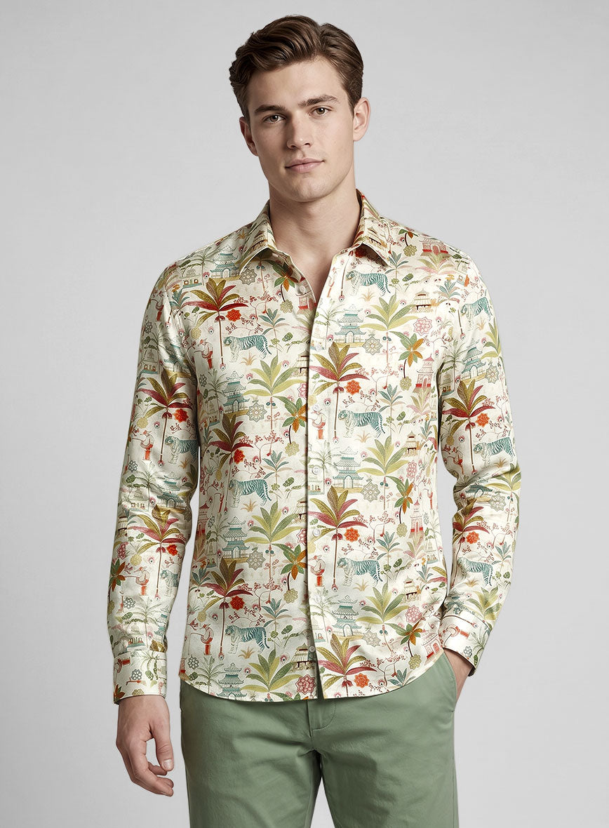 Exotic Eden Silk Shirt - StudioSuits
