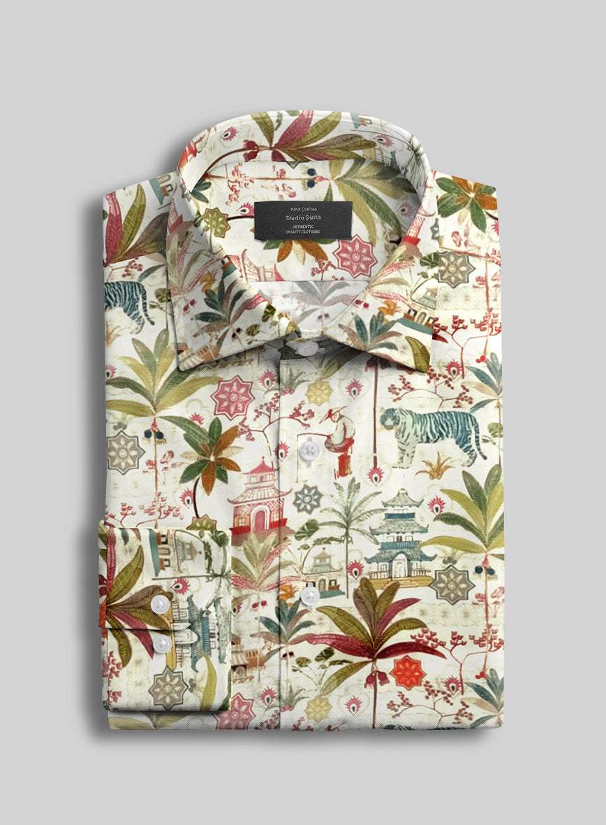 Exotic Eden Silk Shirt - StudioSuits