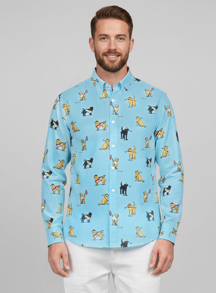 Fairway Pups Cotton Shirt - StudioSuits