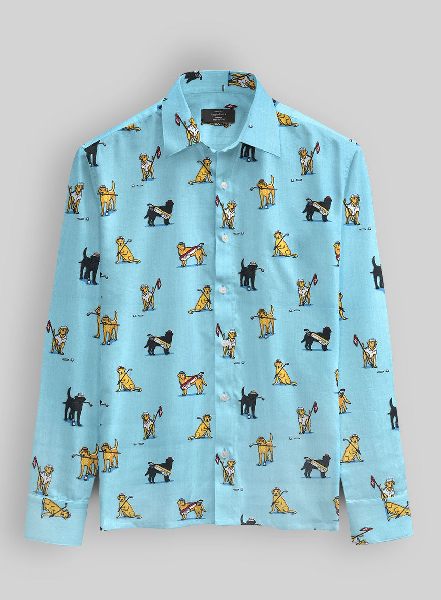 Fairway Pups Cotton Shirt - StudioSuits