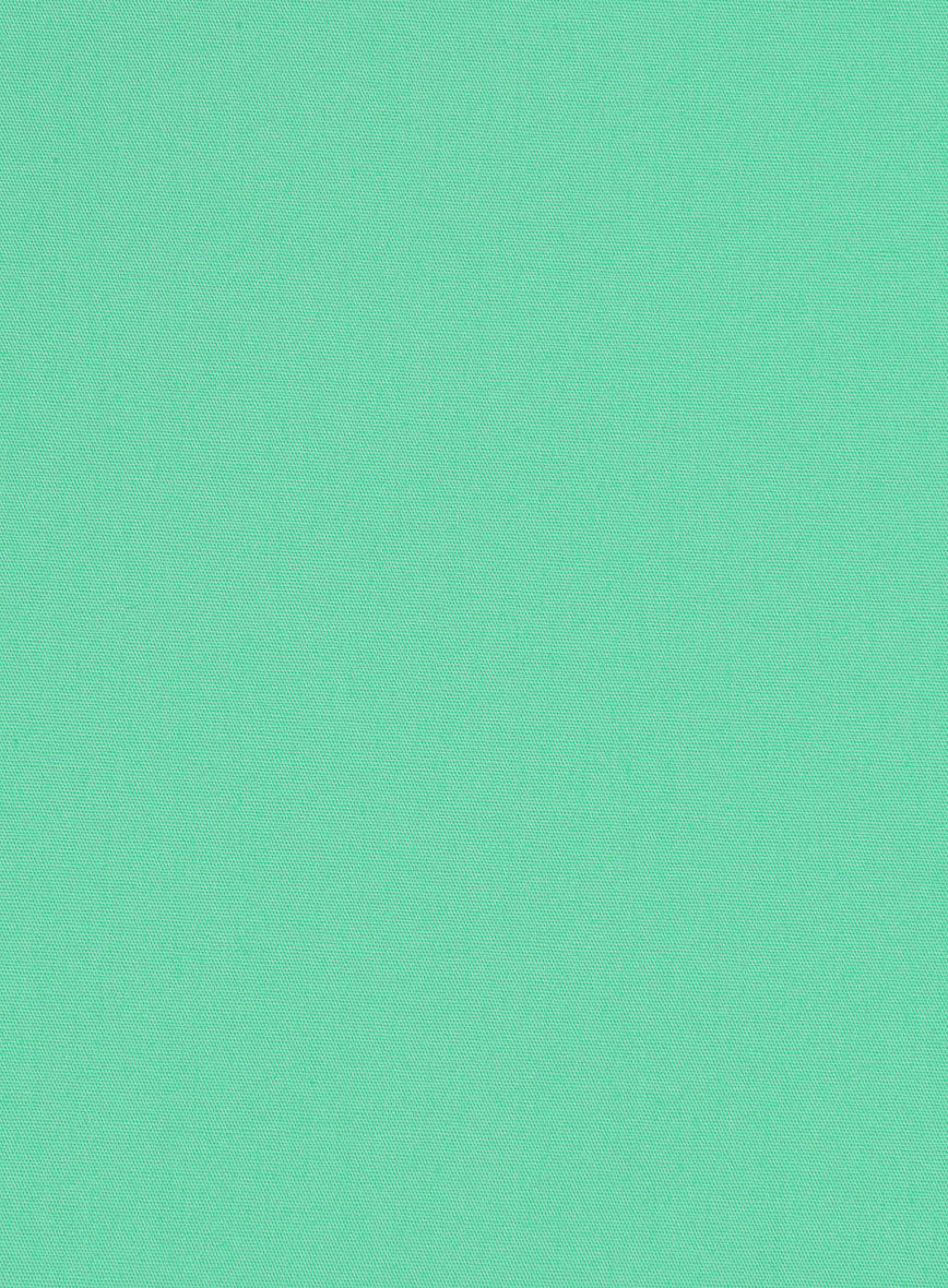 Fern Green Stretch Poplene Shirt - StudioSuits