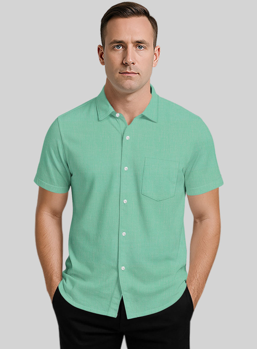 Fern Green Luxury Twill Shirt - StudioSuits