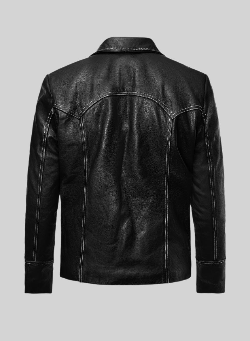 Fight Club Black Leather Jacket – StudioSuits