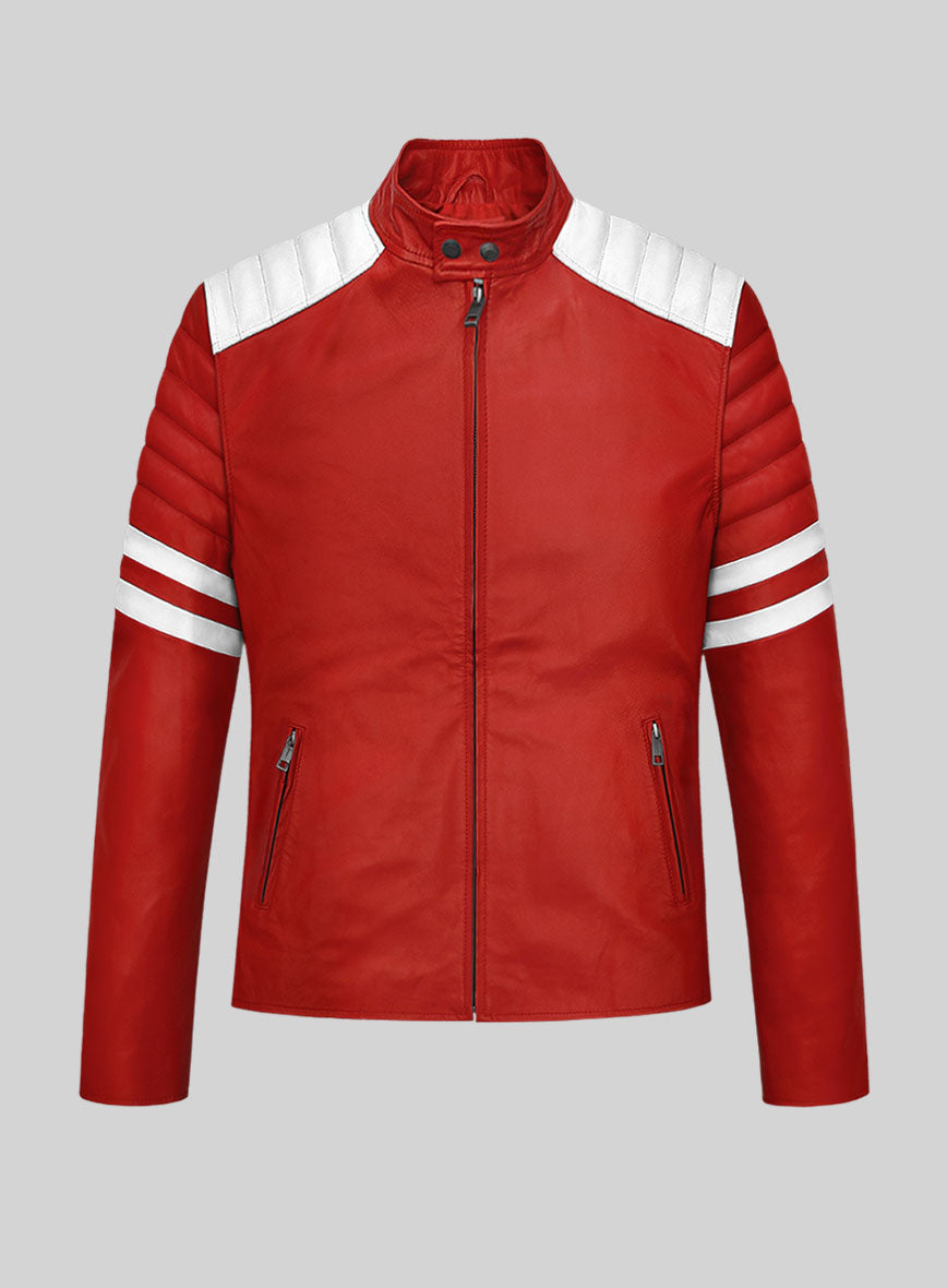 Fight Club Red Leather Jacket - StudioSuits