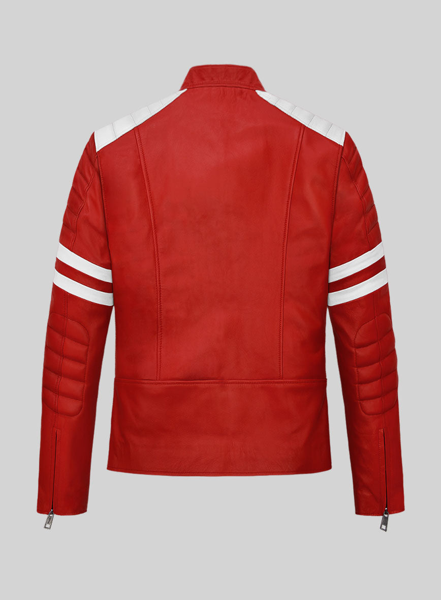 Fight Club Red Leather Jacket - StudioSuits