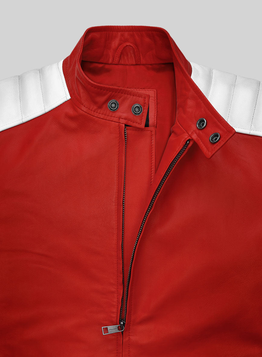 Fight Club Red Leather Jacket - StudioSuits