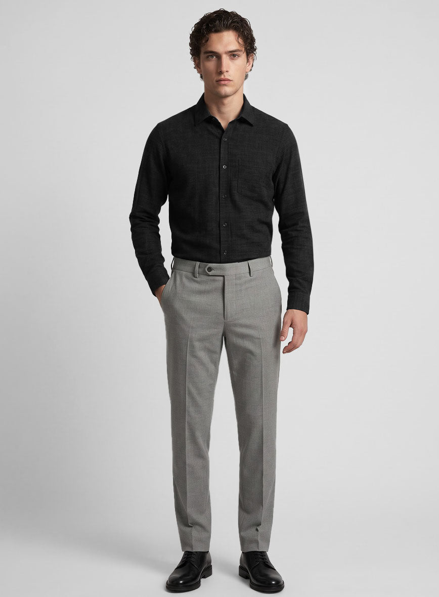 Filafil Poplene Black Shirt - StudioSuits