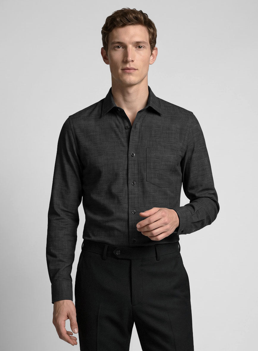 Filafil Poplene Gray Shirt - StudioSuits
