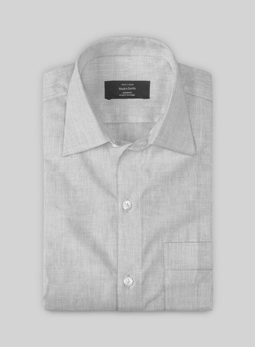 Filafil Poplene Light Gray Shirt - StudioSuits