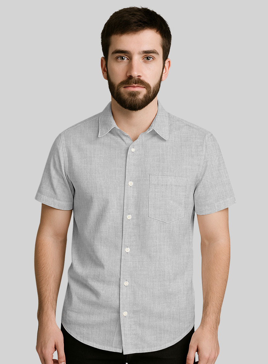 Filafil Poplene Light Gray Shirt - StudioSuits