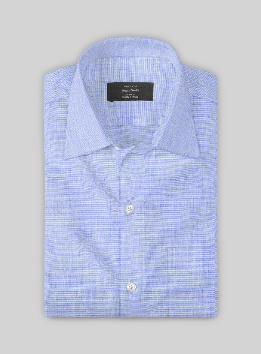 Filafil Poplene Sky Blue Shirt - StudioSuits