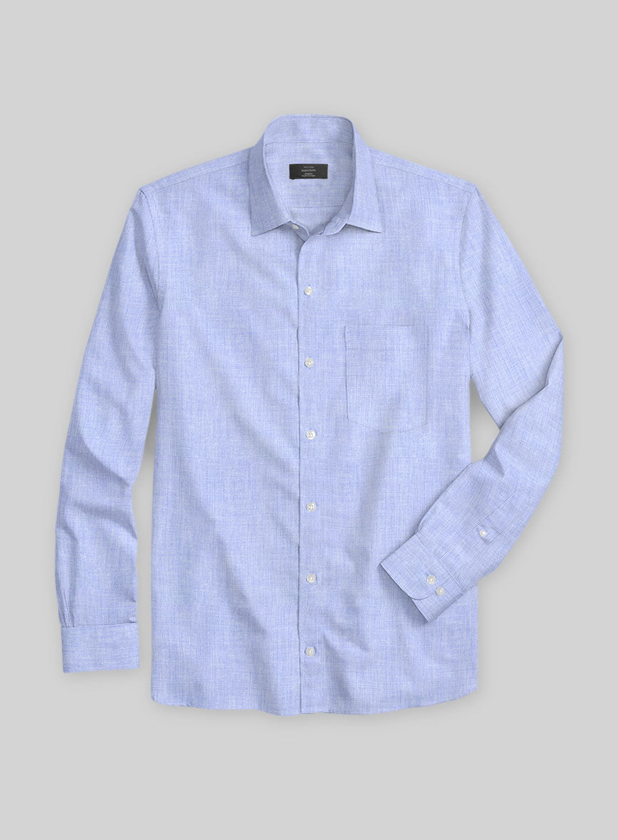 Filafil Poplene Sky Blue Shirt - StudioSuits