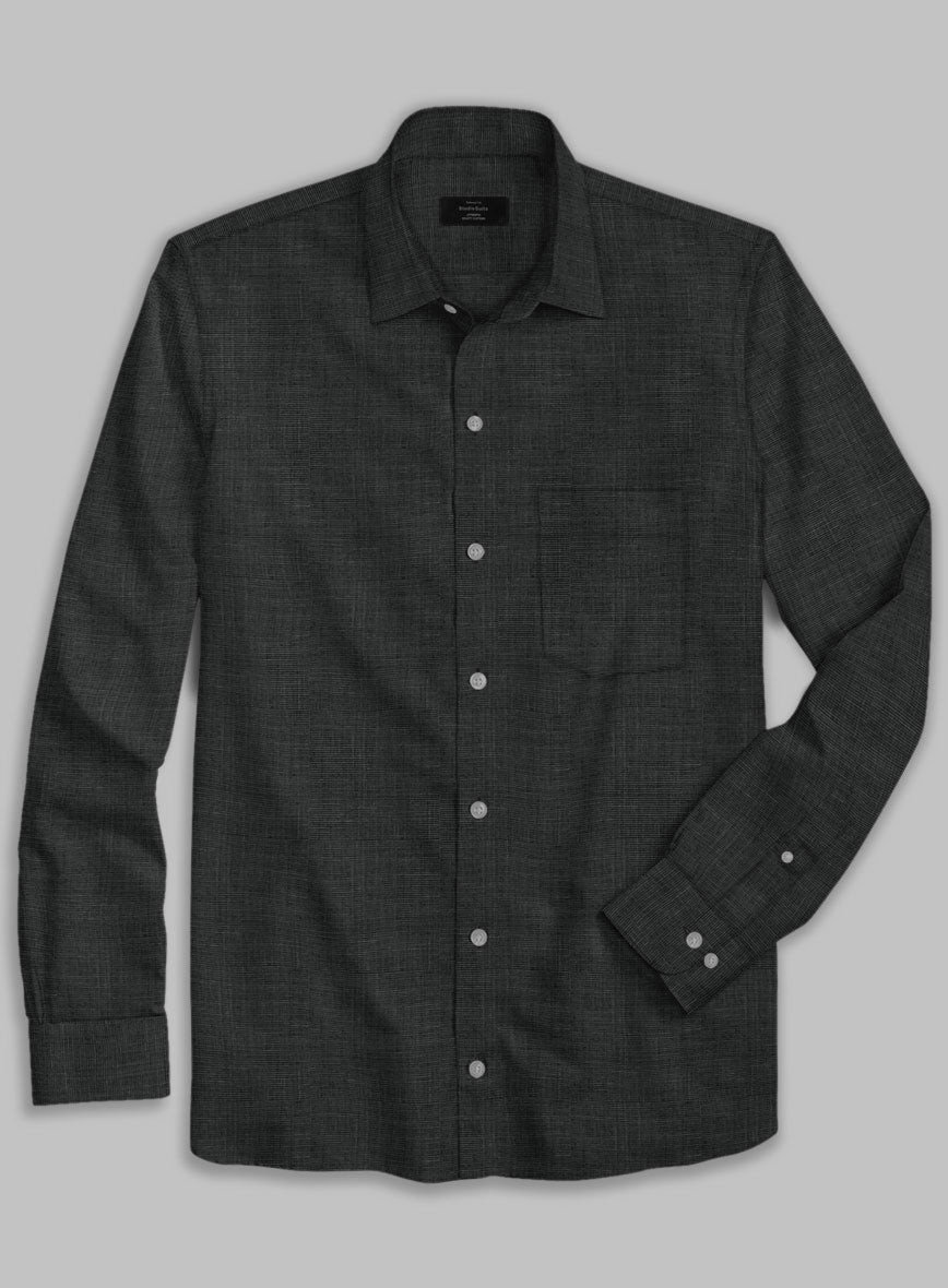 Filafil Poplene Black Shirt - StudioSuits