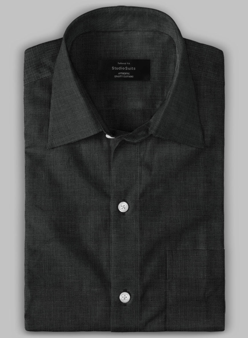Filafil Poplene Black Shirt - StudioSuits