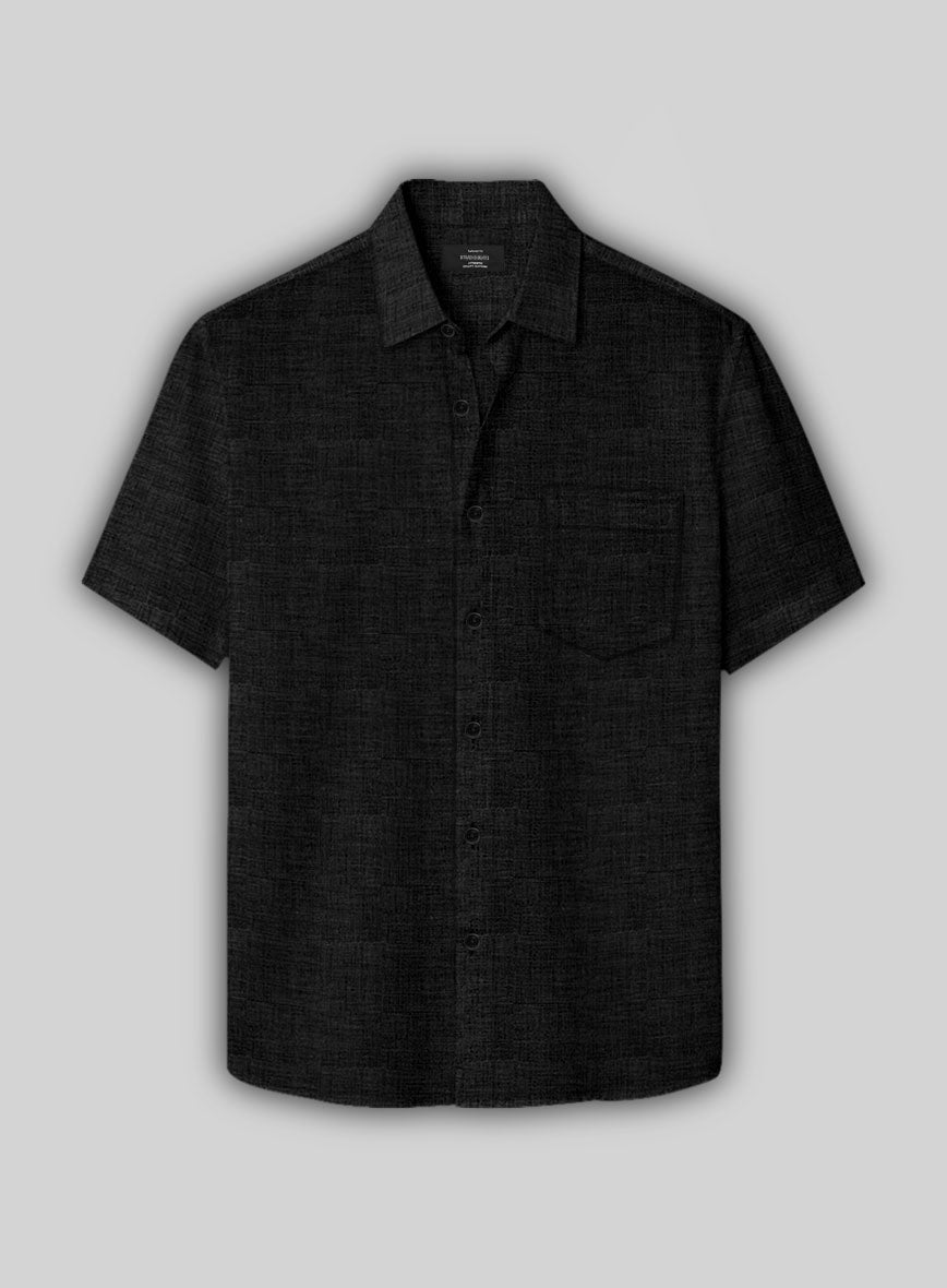 Filafil Poplene Black Shirt - StudioSuits
