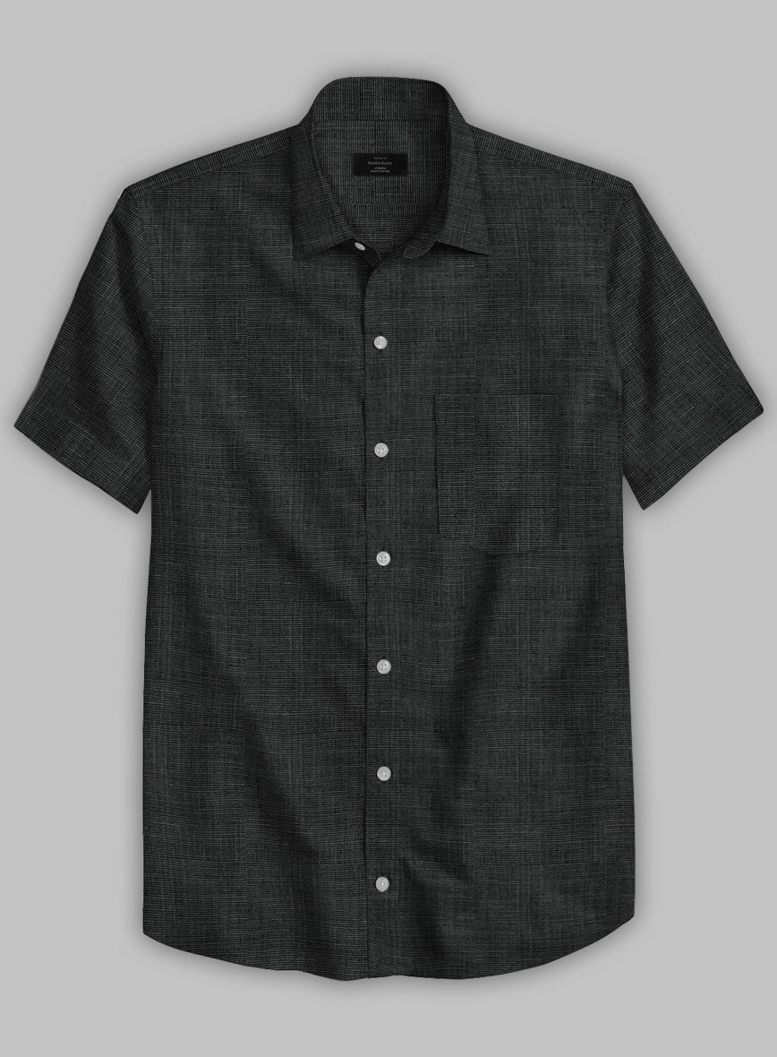 Filafil Poplene Black Shirt - StudioSuits