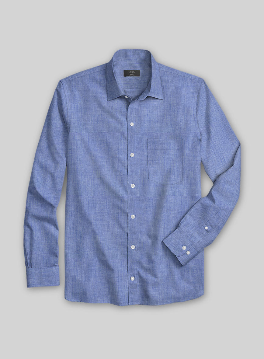 Filafil Poplene Blue Shirt - StudioSuits