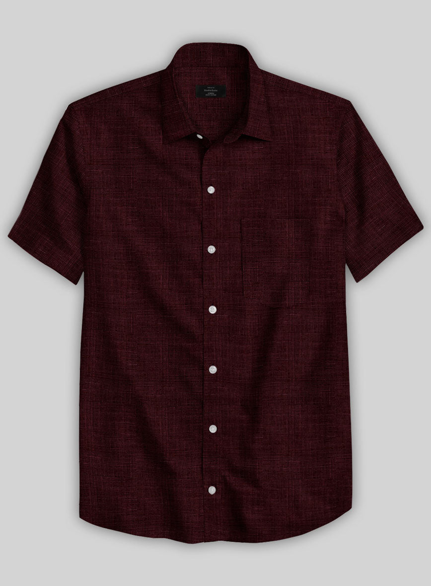 Filafil Poplene Burgundy Shirt - StudioSuits