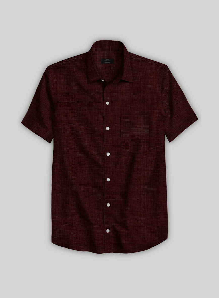 Filafil Poplene Burgundy Shirt - StudioSuits