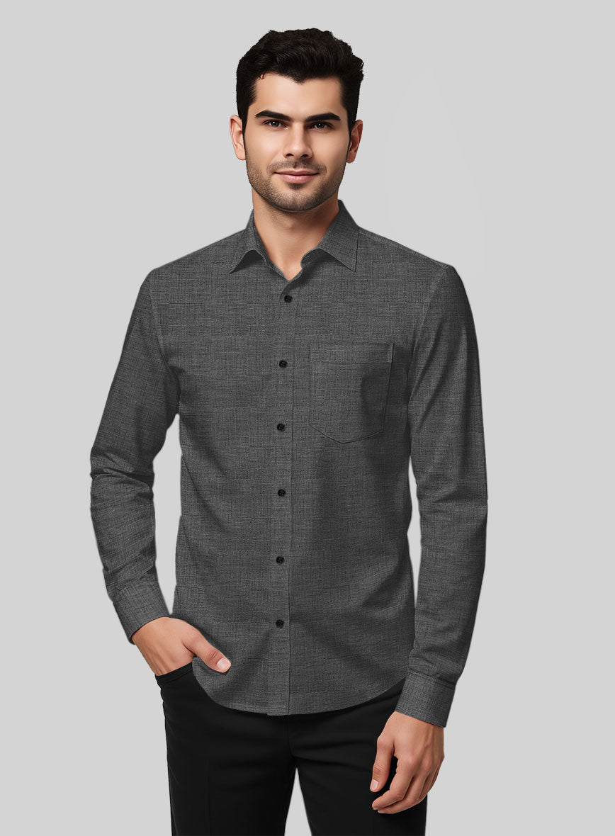 Filafil Poplene Gray Shirt - StudioSuits
