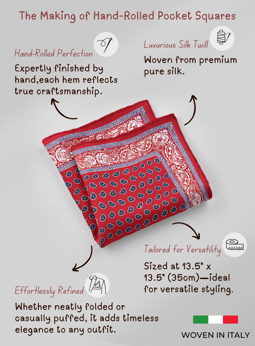 Fiorenzo Silk Pocket Square - StudioSuits
