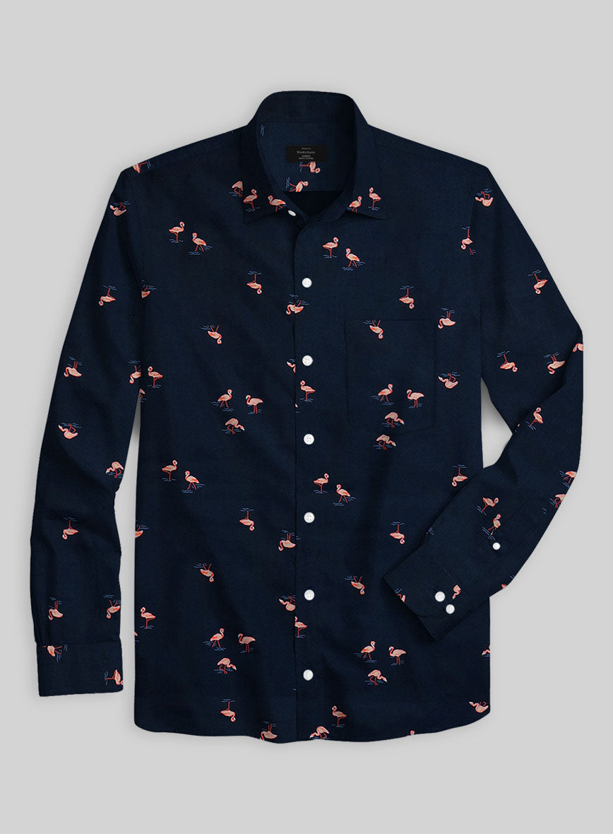 Flamingo Cotton Shirt - StudioSuits