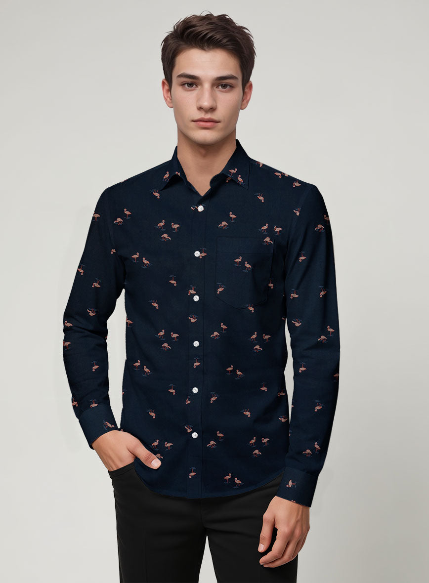 Flamingo Cotton Shirt - StudioSuits