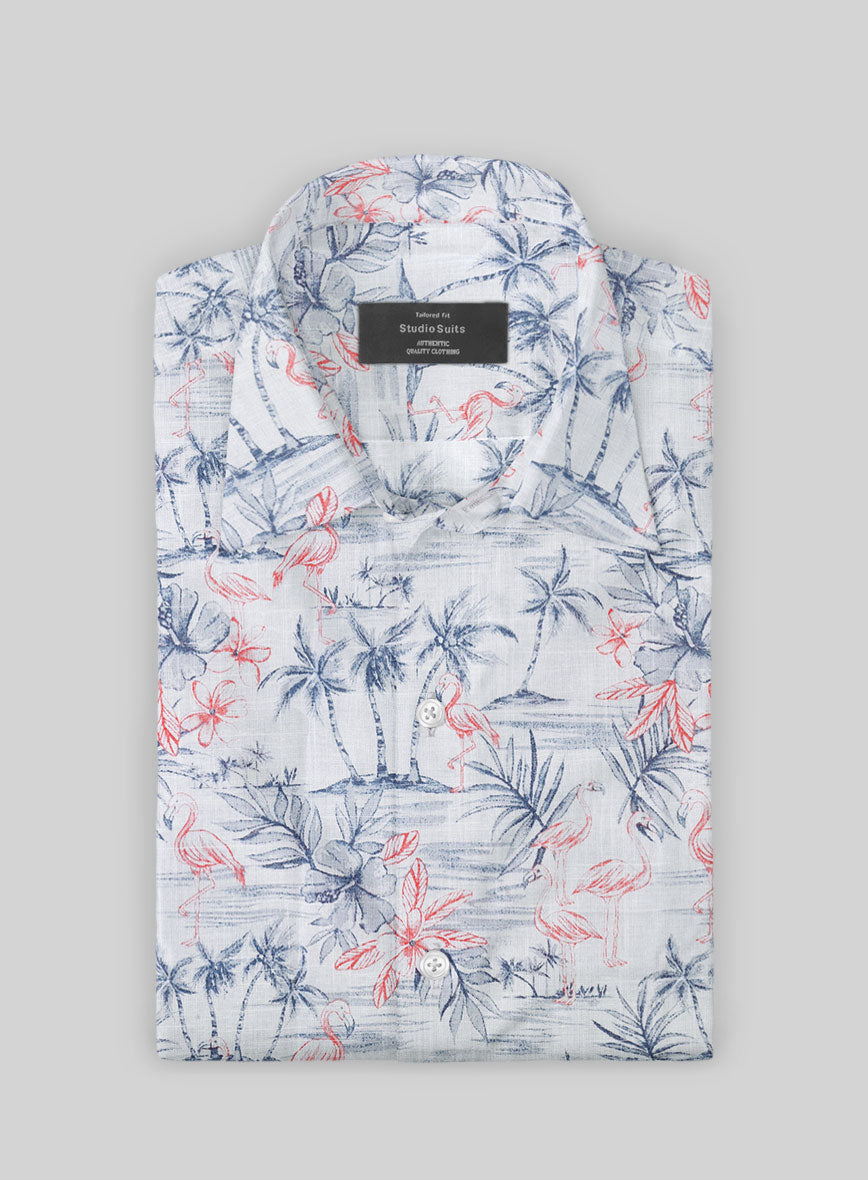 Flamingo Cove Cotton Shirt - StudioSuits