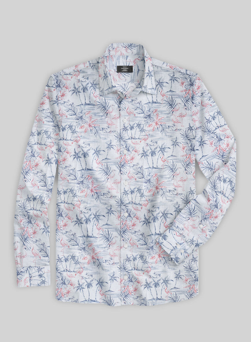 Flamingo Cove Cotton Shirt - StudioSuits