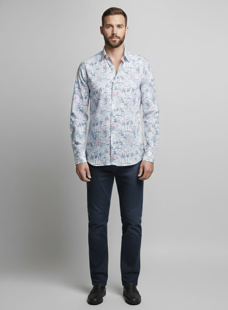 Flamingo Cove Cotton Shirt - StudioSuits