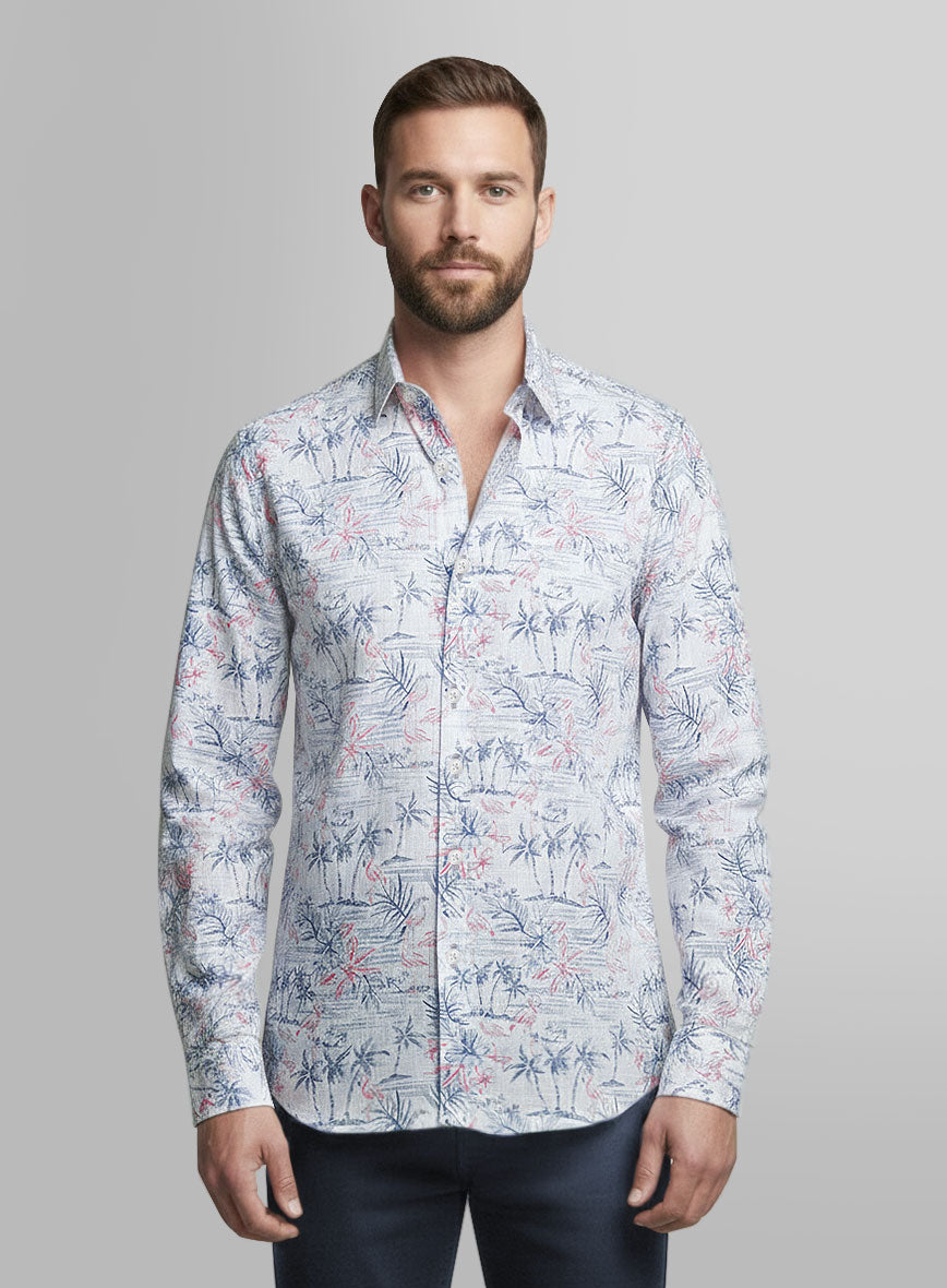 Flamingo Cove Cotton Shirt - StudioSuits