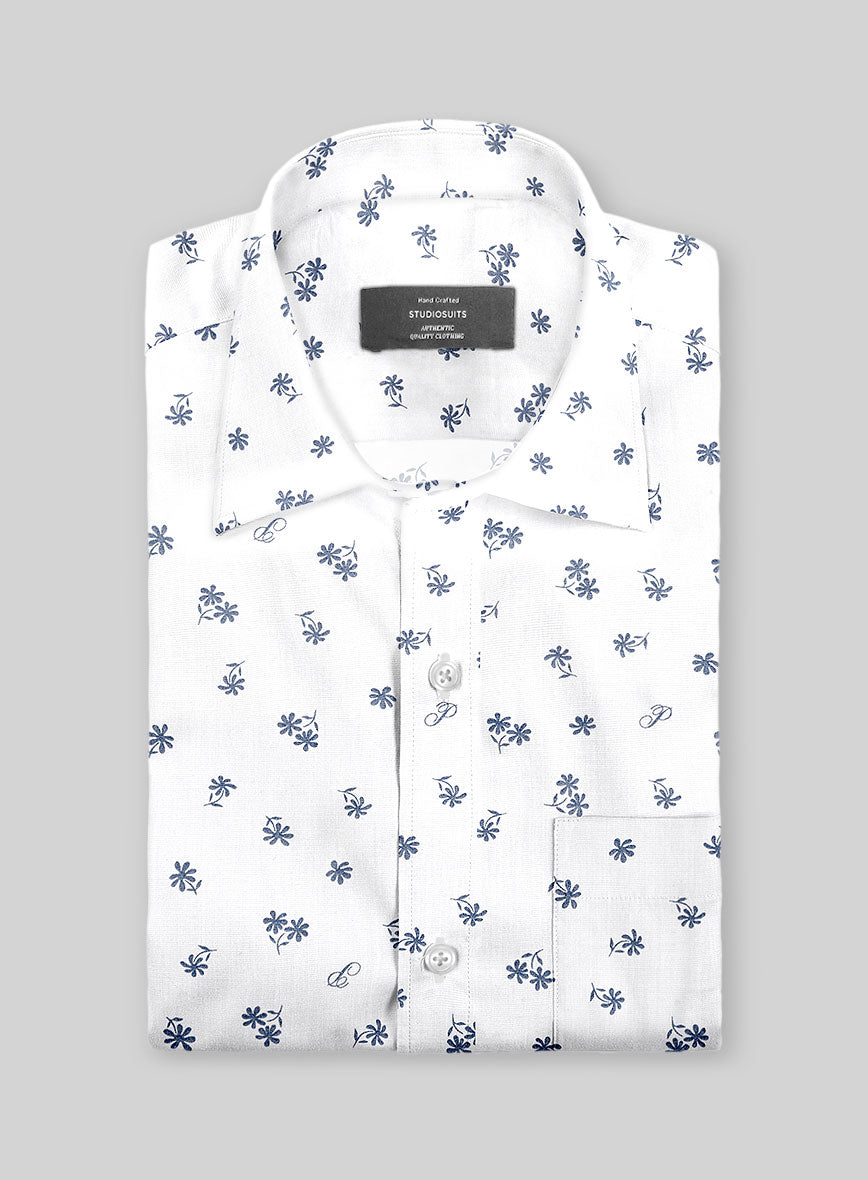 Floral Flake Cotton Shirt - StudioSuits