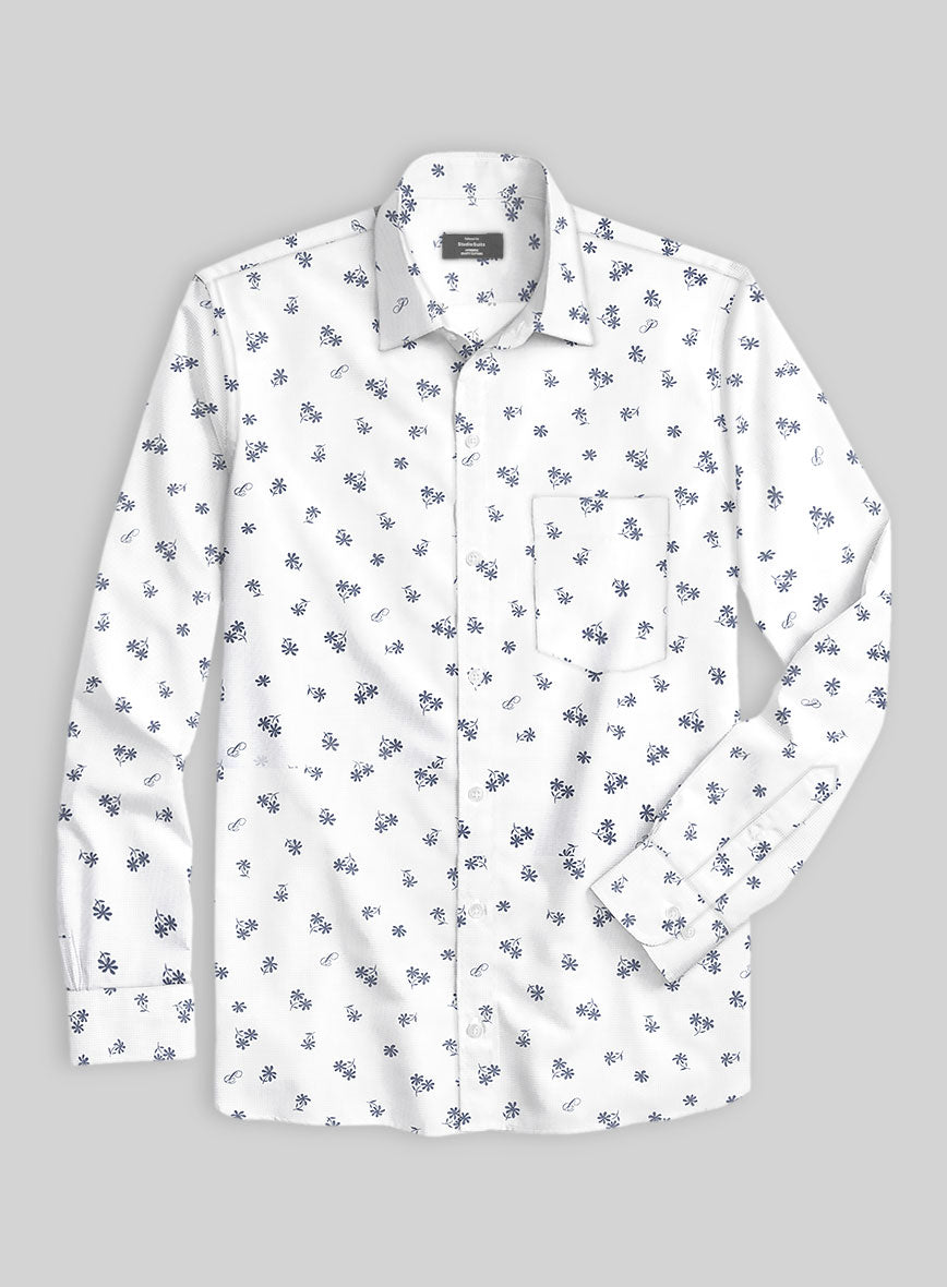 Floral Flake Cotton Shirt - StudioSuits