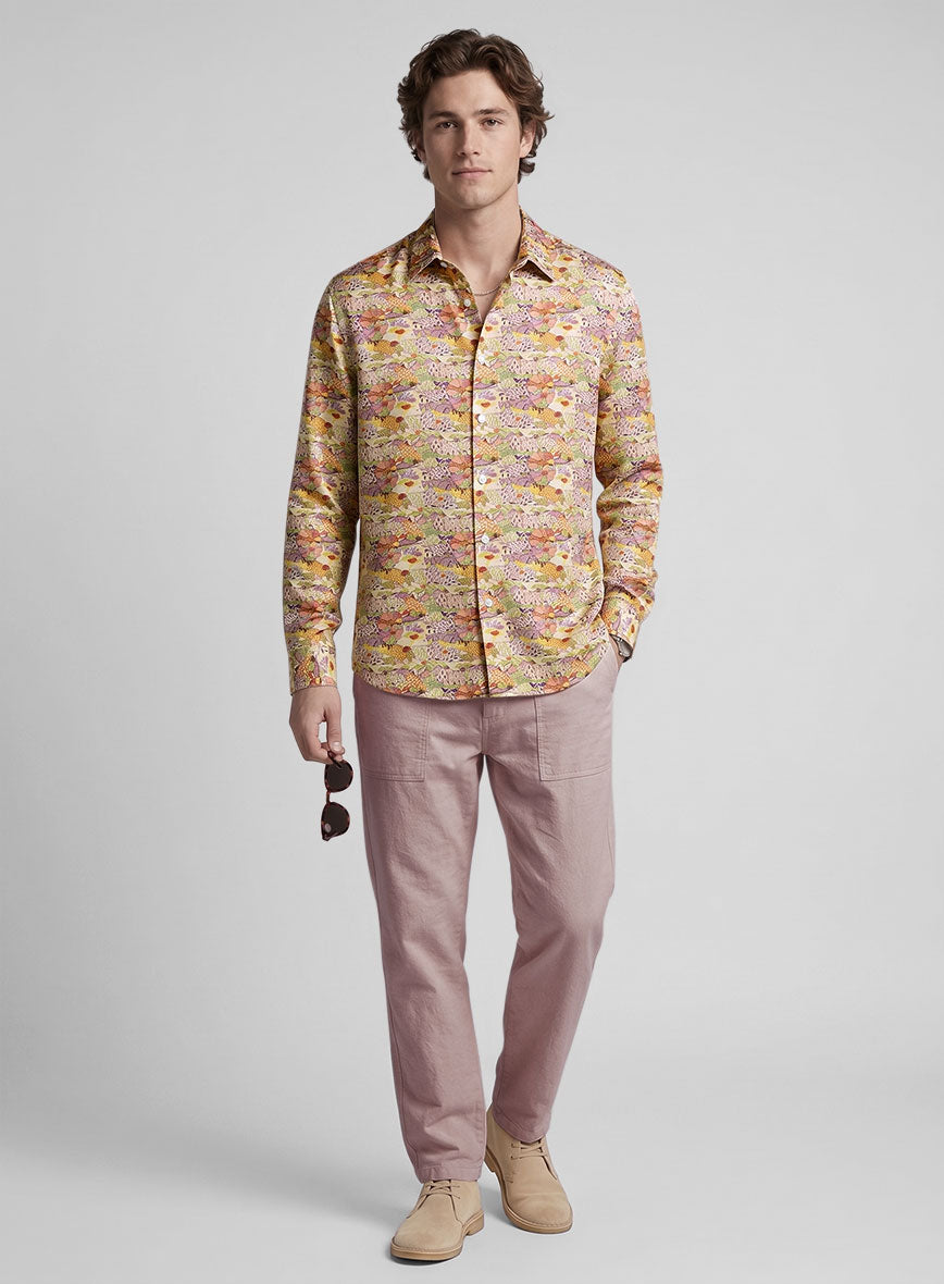 Florenza Silk Cotton Shirt - StudioSuits