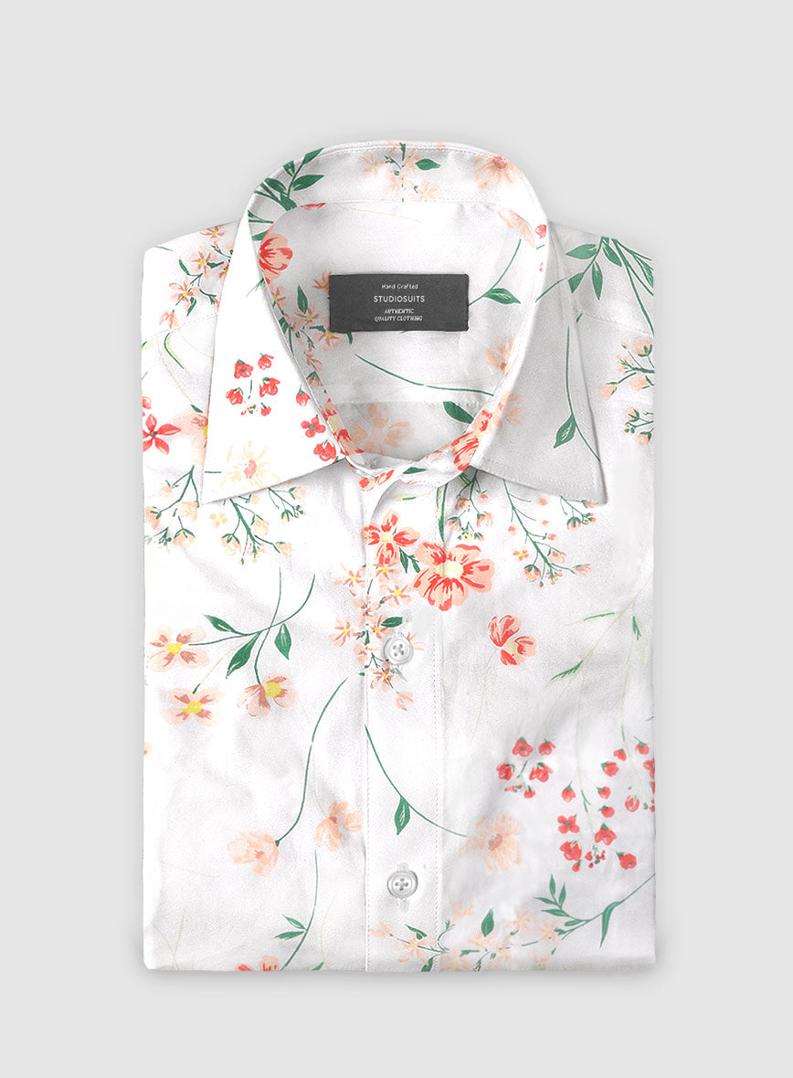 Floret Whirl Cotton Shirt - StudioSuits