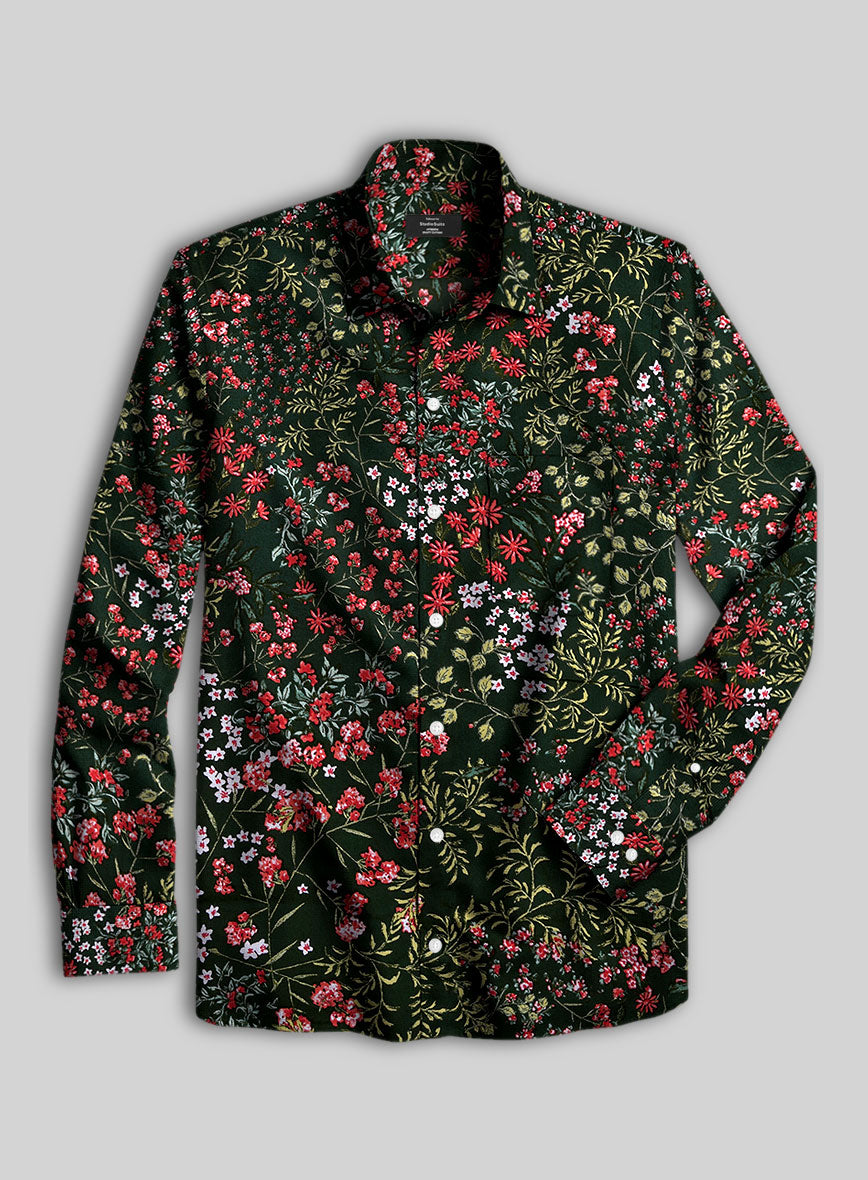 Flourish Bloom Cotton Shirt - StudioSuits