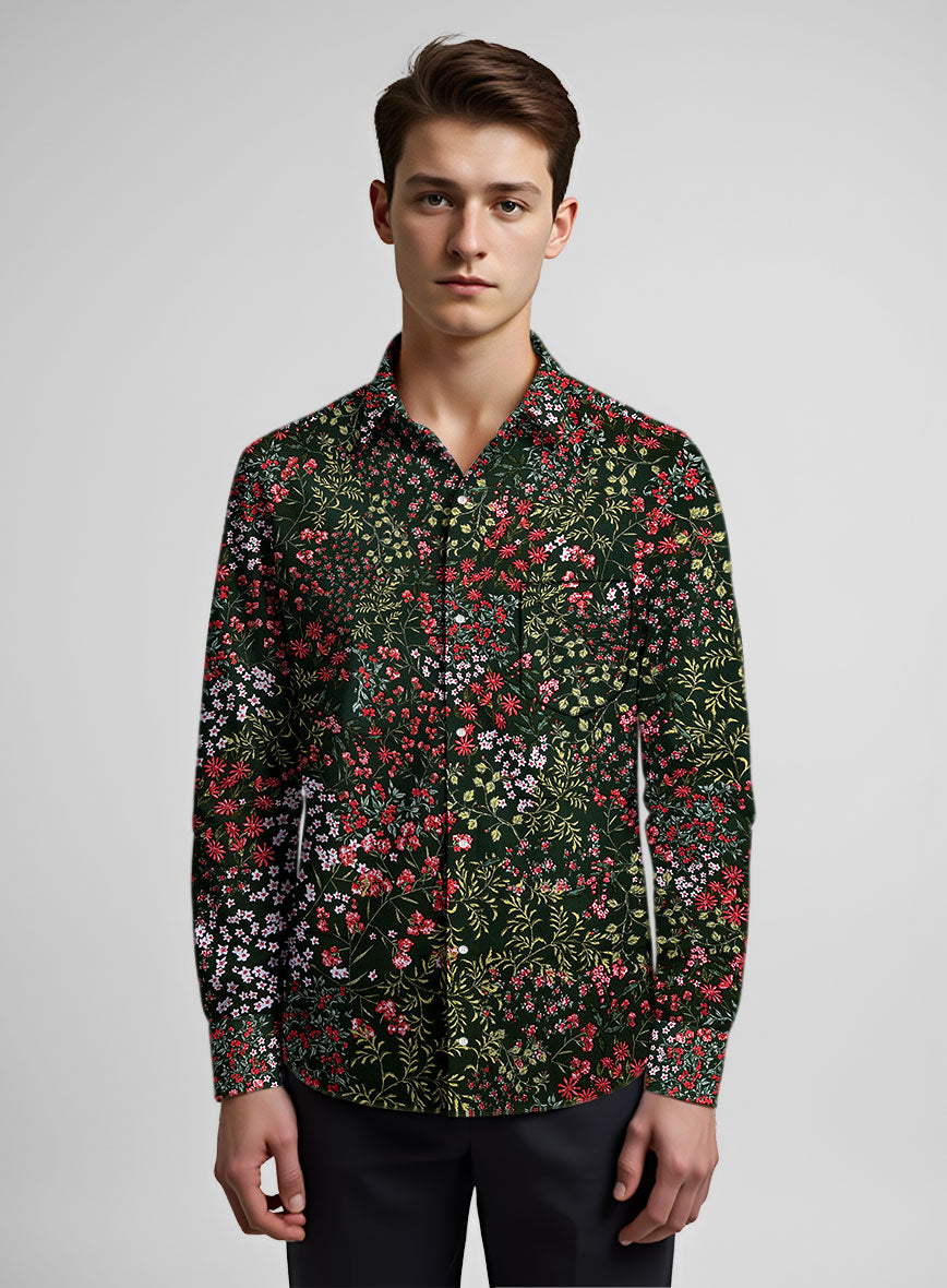 Flourish Bloom Cotton Shirt - StudioSuits