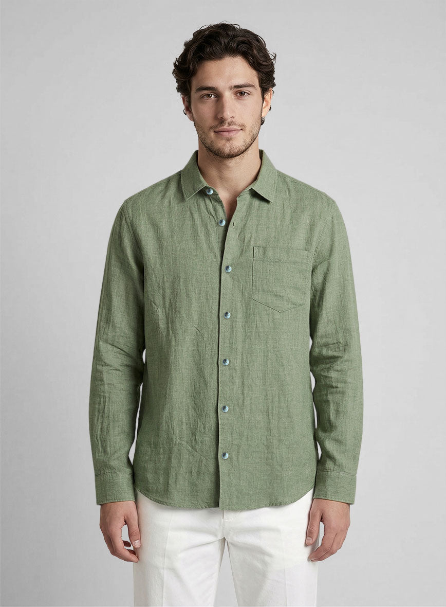 Forest Haze Linen Shirt - StudioSuits