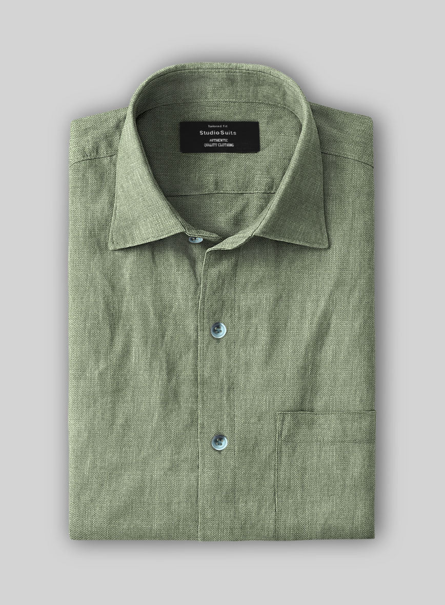 Forest Haze Linen Shirt - StudioSuits