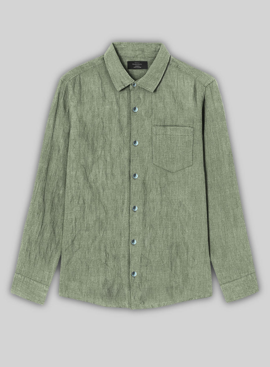 Forest Haze Linen Shirt - StudioSuits