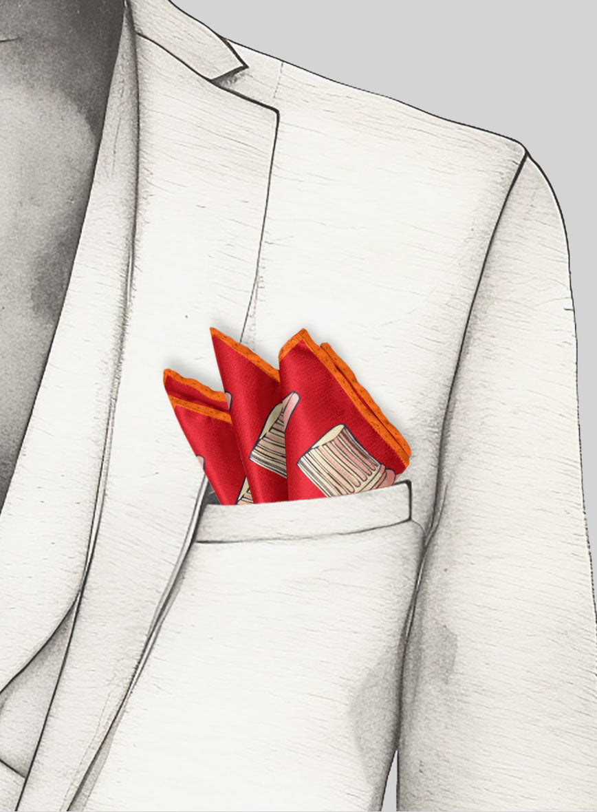 Fragmenta Silk Pocket Square - StudioSuits