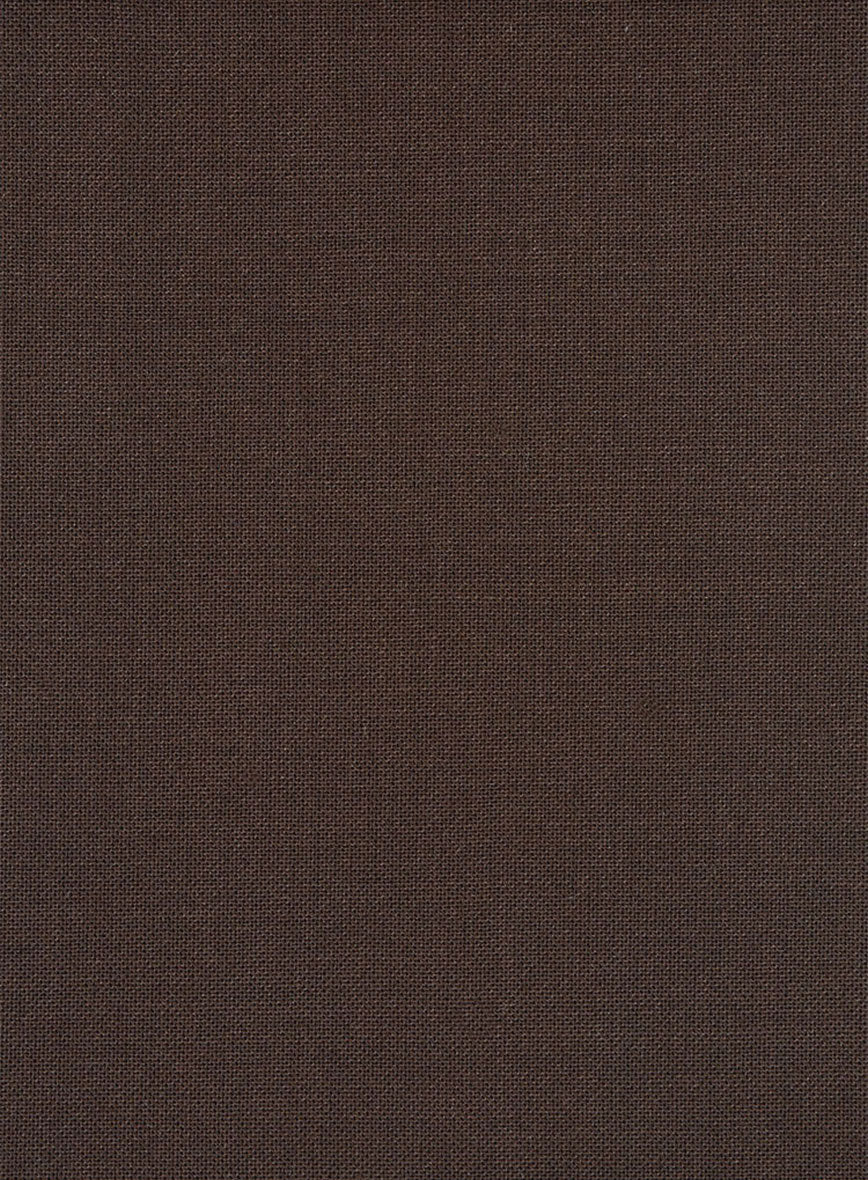 Fresco Brown Wool Jacket - StudioSuits