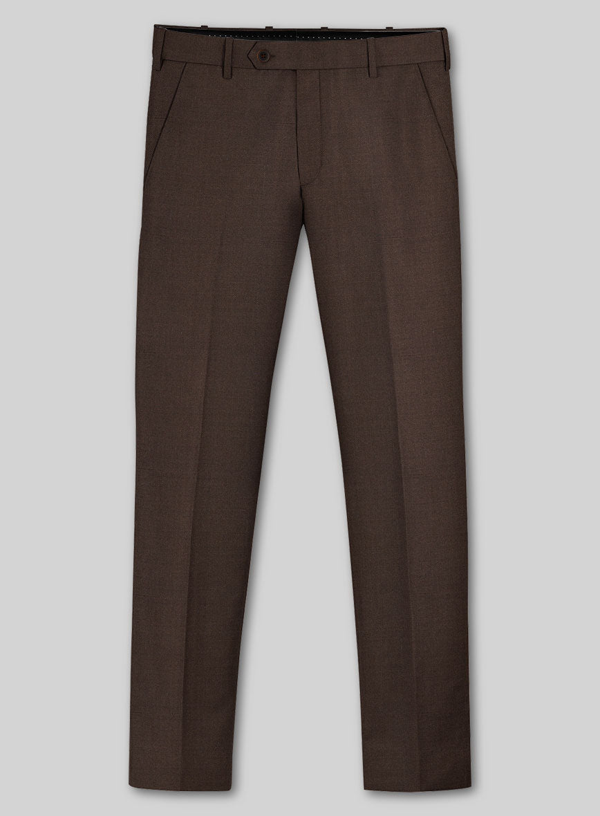 Fresco Brown Wool Suit - StudioSuits
