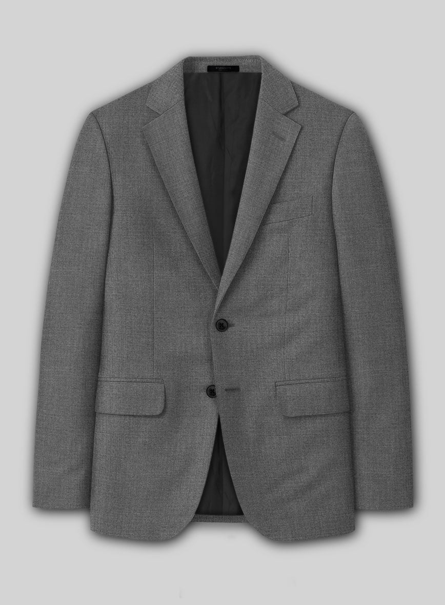 Fresco Gray Wool Jacket - StudioSuits