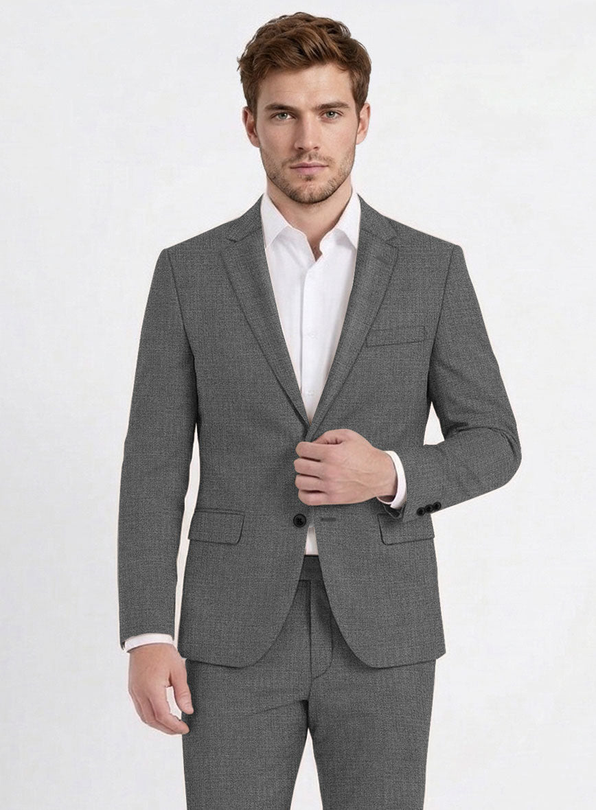 Fresco Gray Wool Jacket - StudioSuits