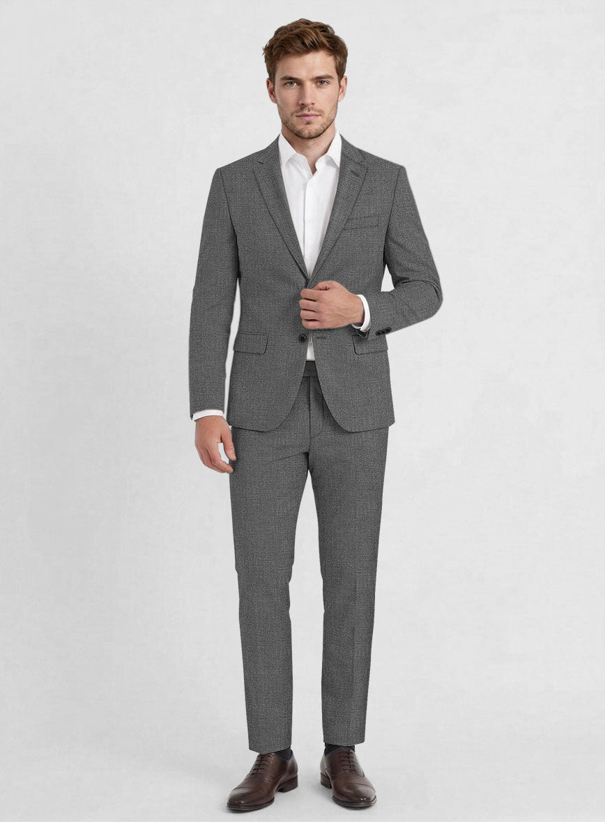 Fresco Gray Wool Suit - StudioSuits