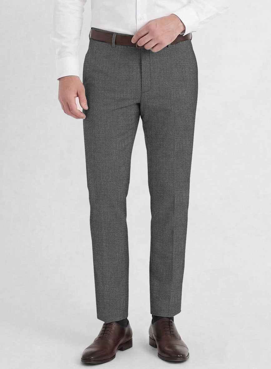 Fresco Gray Wool Suit - StudioSuits