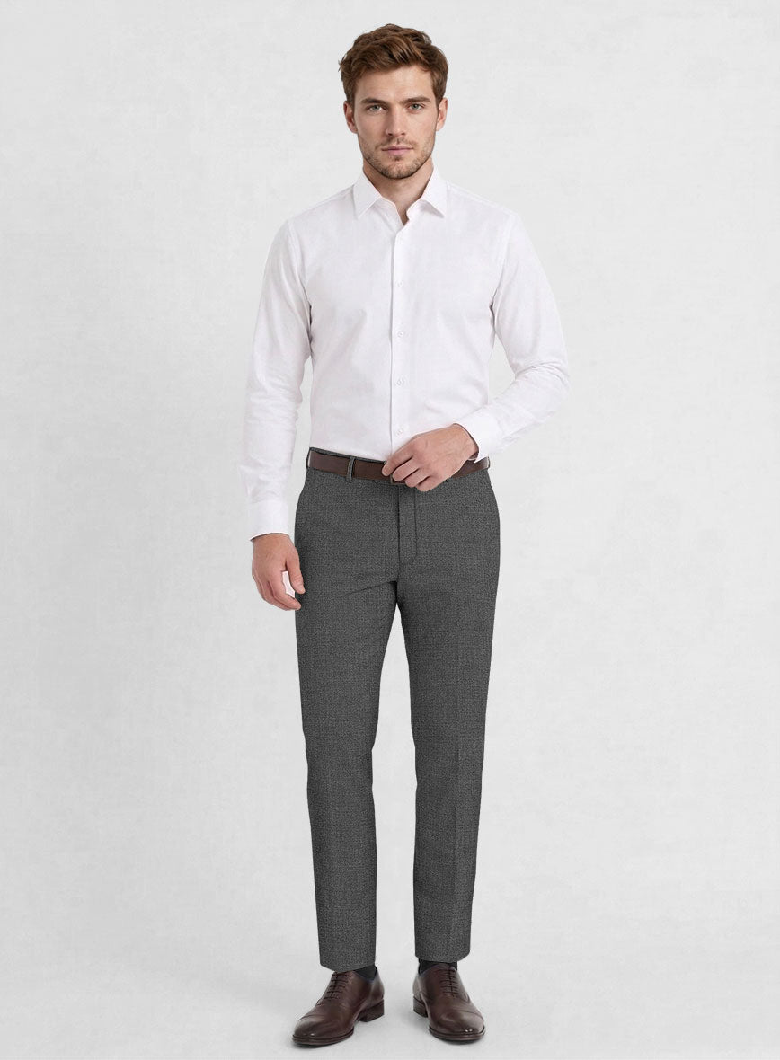 Fresco Gray Wool Suit - StudioSuits