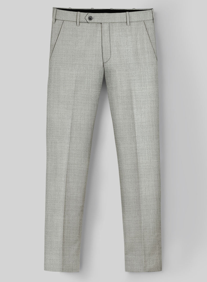 Fresco Light Gray Wool Suit - StudioSuits